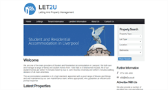 Desktop Screenshot of let2u.co.uk